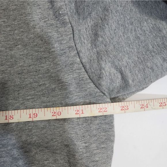 Everlane grey pink graphic  100% human typography hoodie sweatshirt size small - Picture 10 of 12